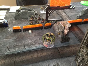 Necrons stalk through city ruins!