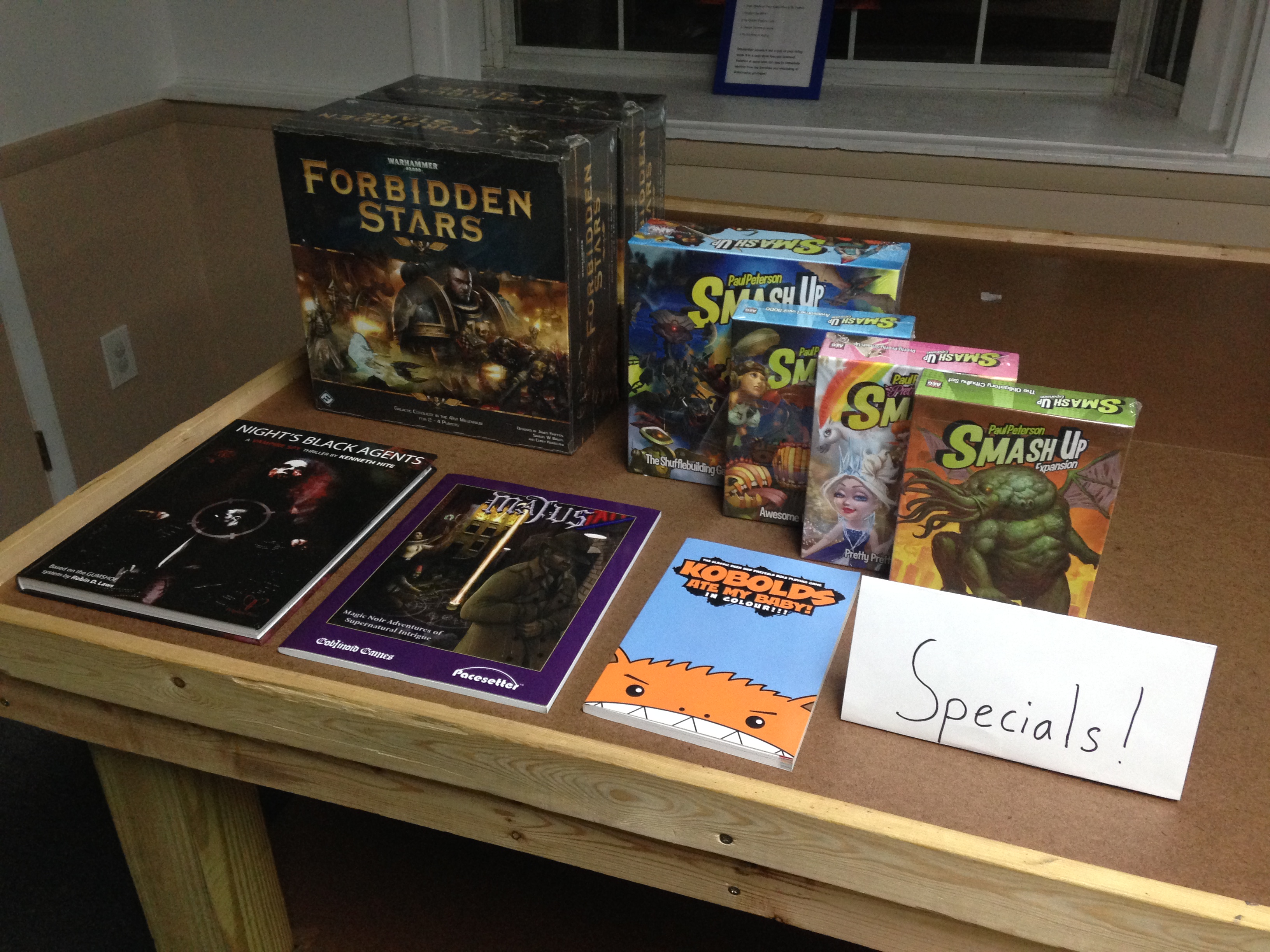 This Week’s Specials! (8/26/15) Board Games, RPGs, and The Lost Legion!