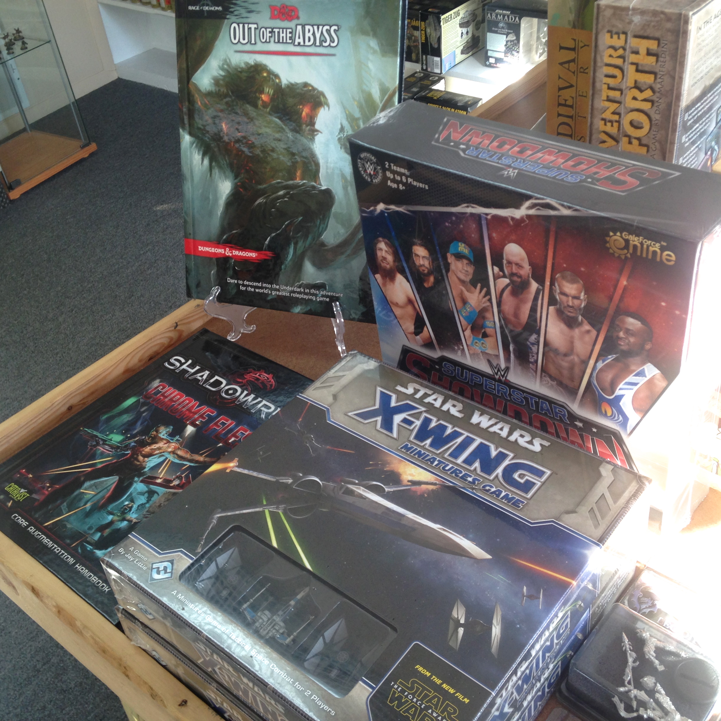 New in the Store! (9/17/15) X-Wing: The Force Awakens, D&D, Shadowrun, and WWE!