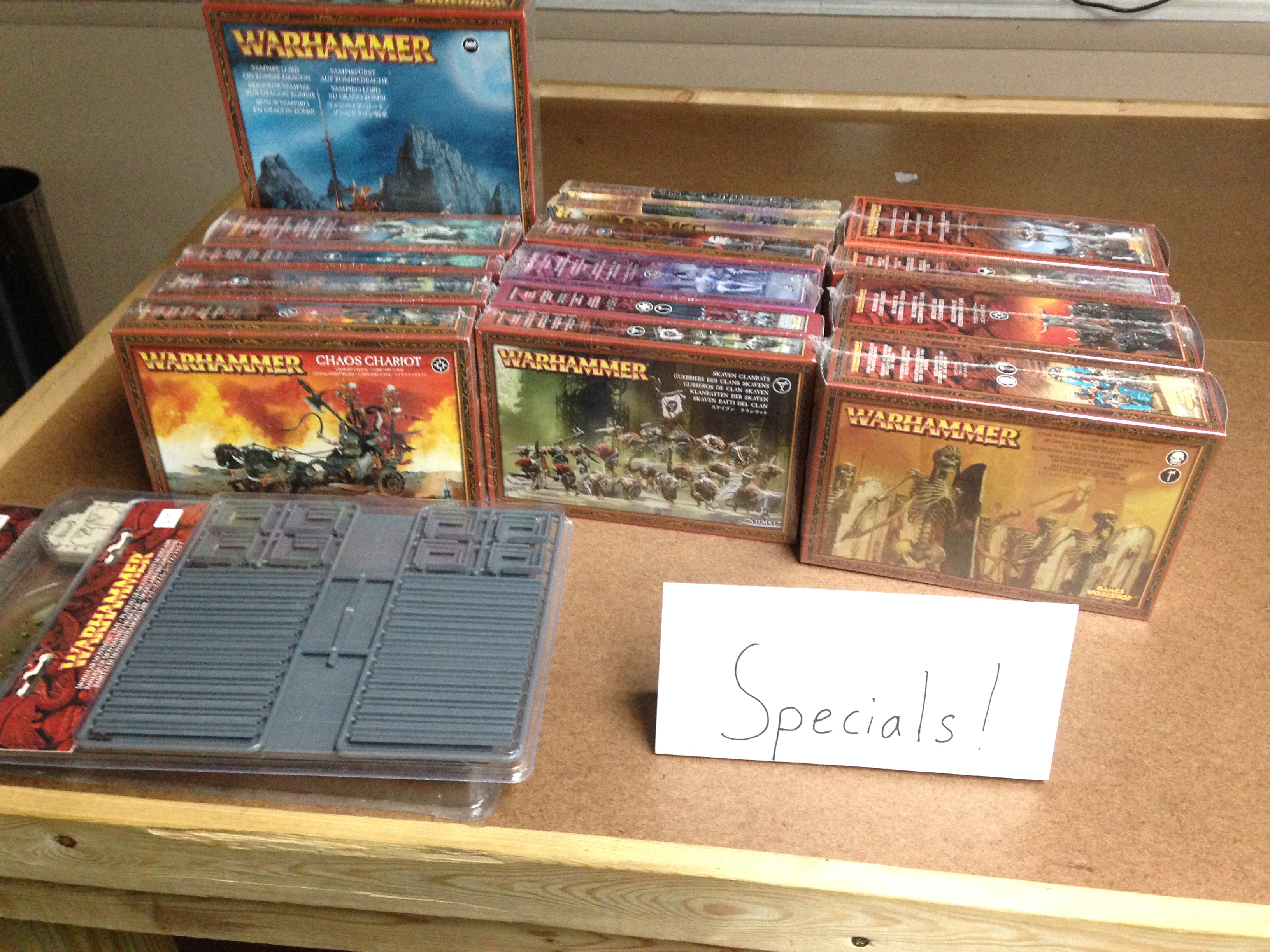 This Week’s Specials! (10/7/15) Warhammer Fantasy 8th Edition Clearance!