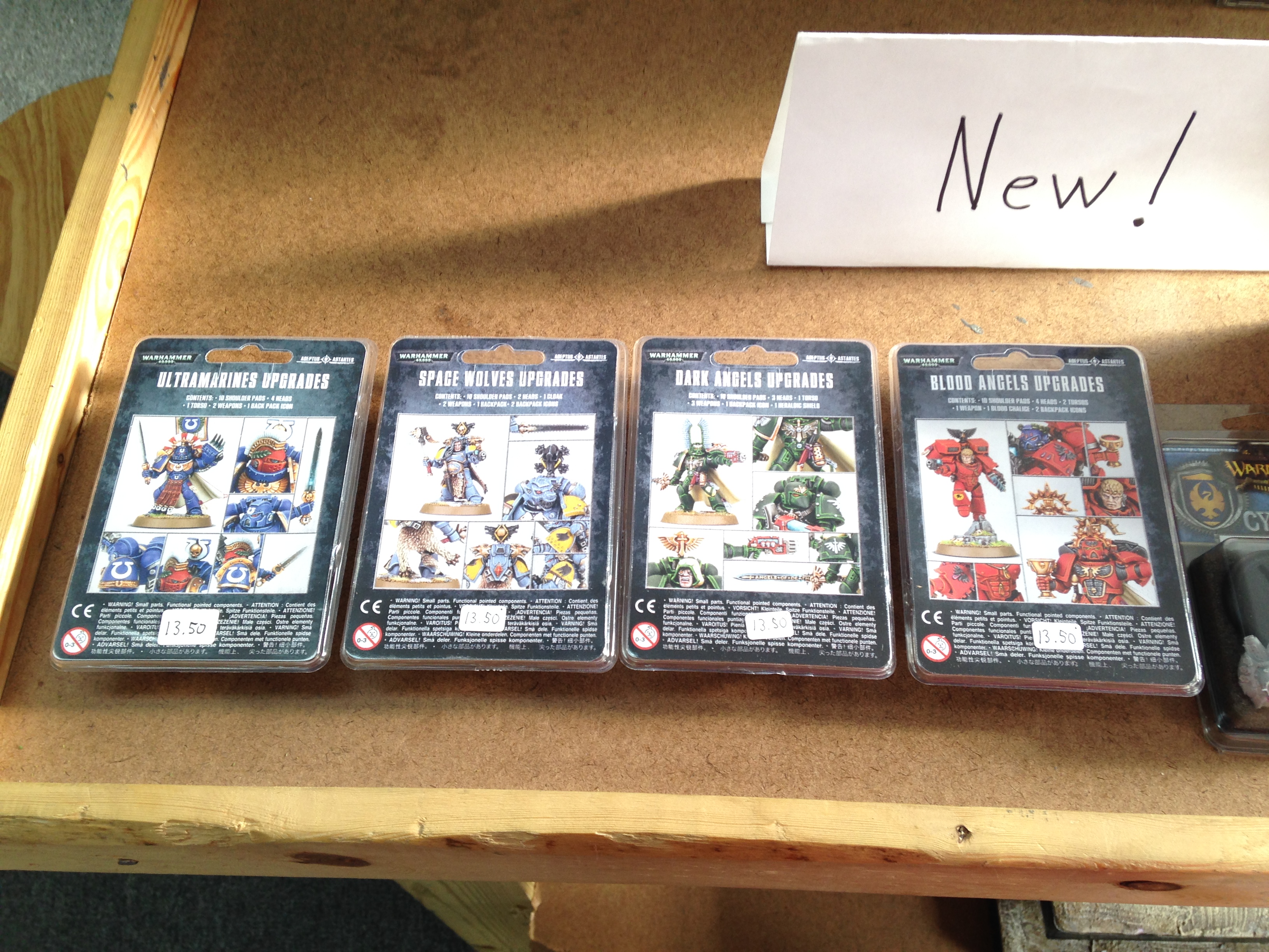 Space Marine Upgrade Sprue Restock and White Dwarf #98