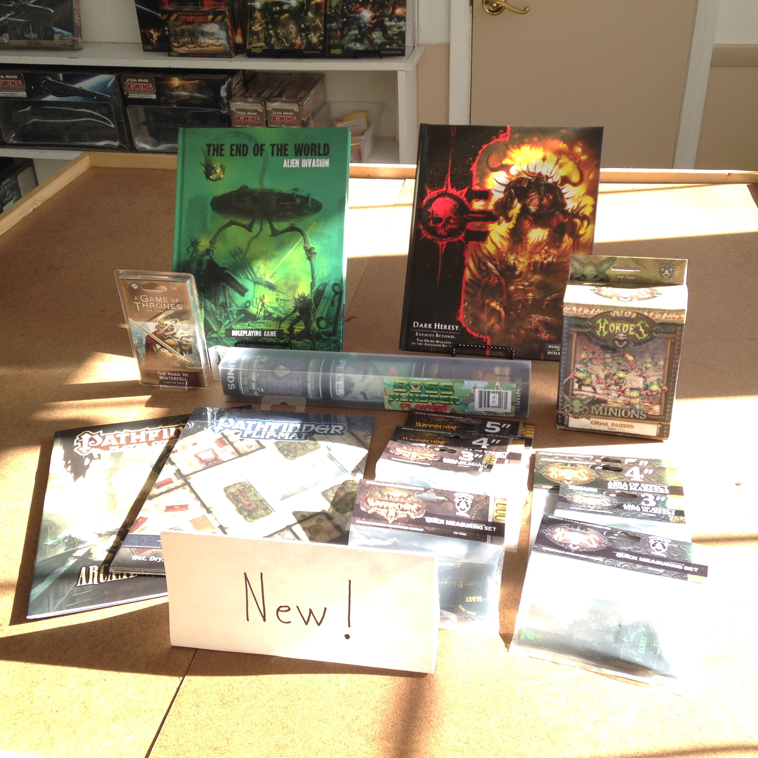 New in the Store 1/28/16: FFG, Pathfinder, and Privateer Press