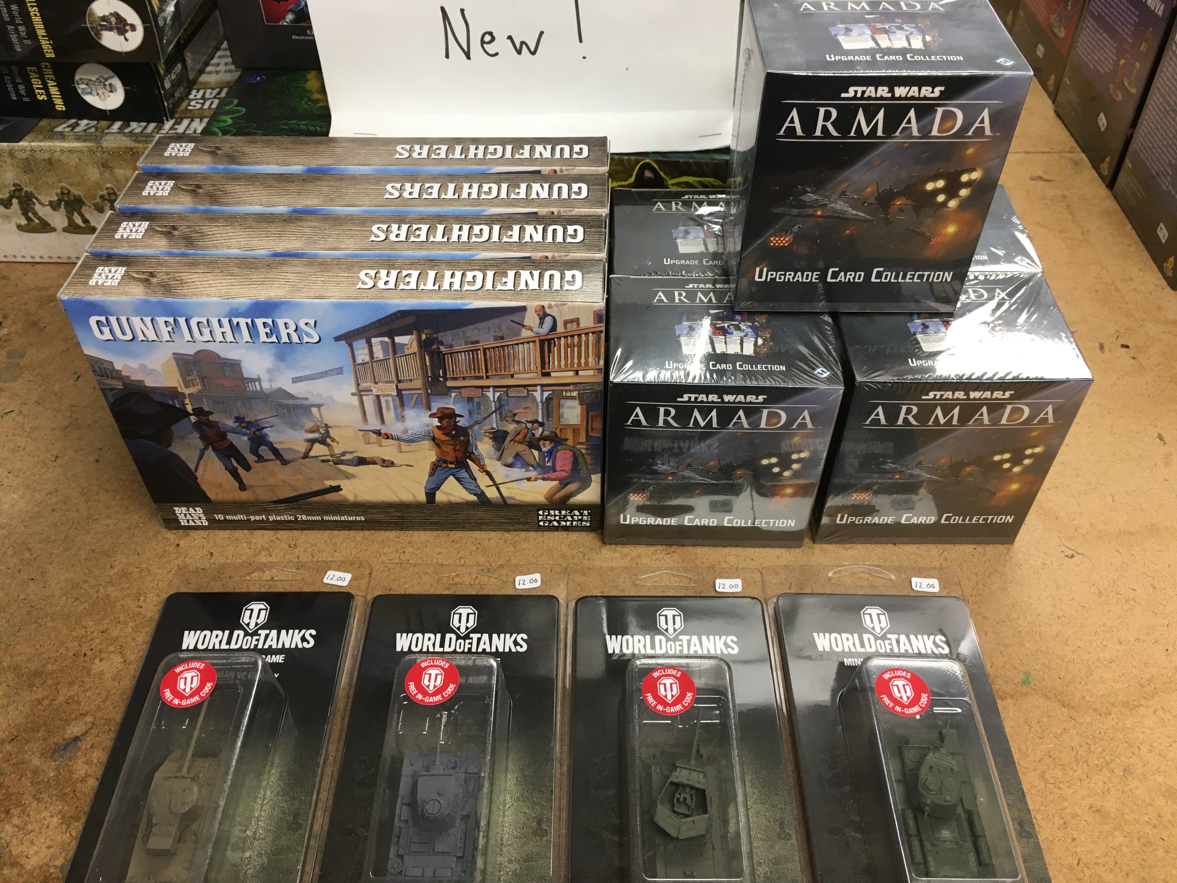Armada Upgrade Cards, Plastic Gun Fighters, and World of Tanks!