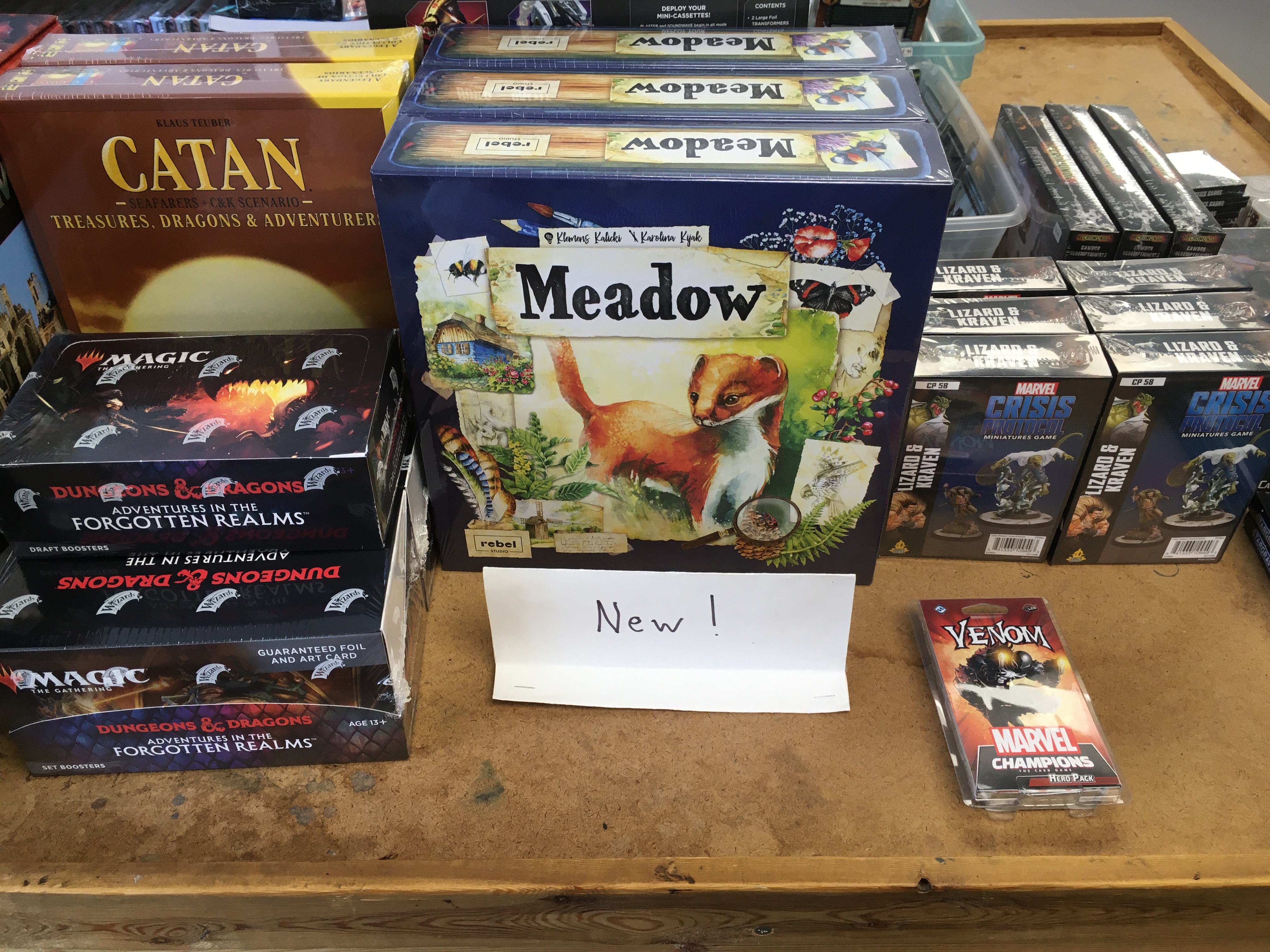 Marvel, MtG Forgotten Realms, and Meadow