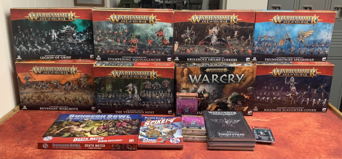 New Age of Sigmar, Warcry, and Horus Heresy