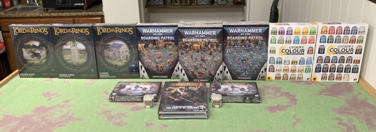 New Boarding Patrols, Necromunda, and Lord of the Rings!